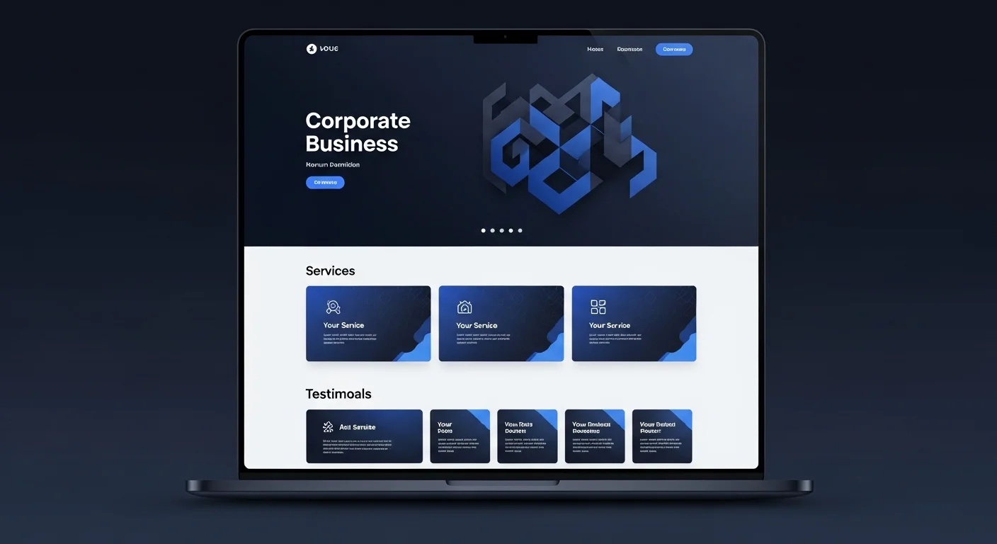 Business Website Design-Vorlage
