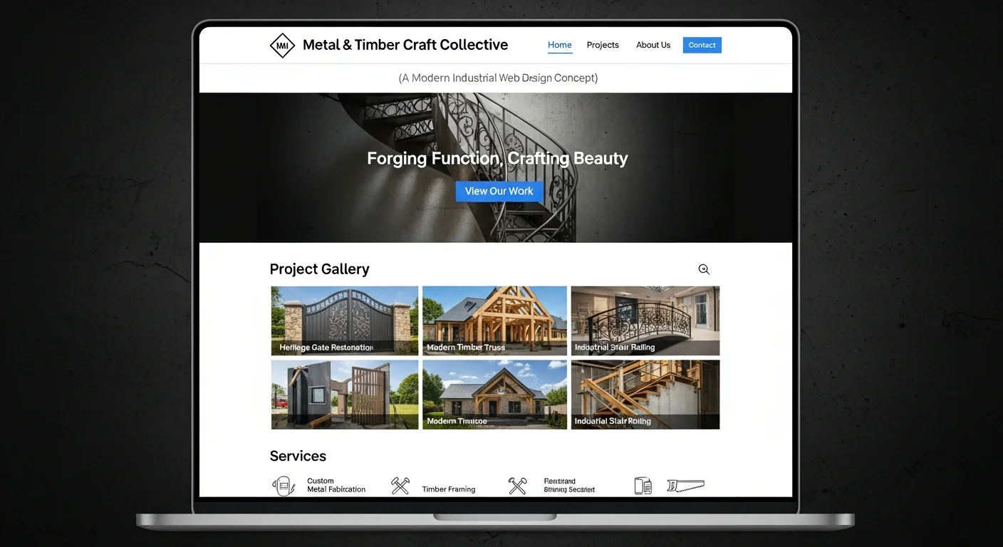 Handwerker Website Design-Vorlage