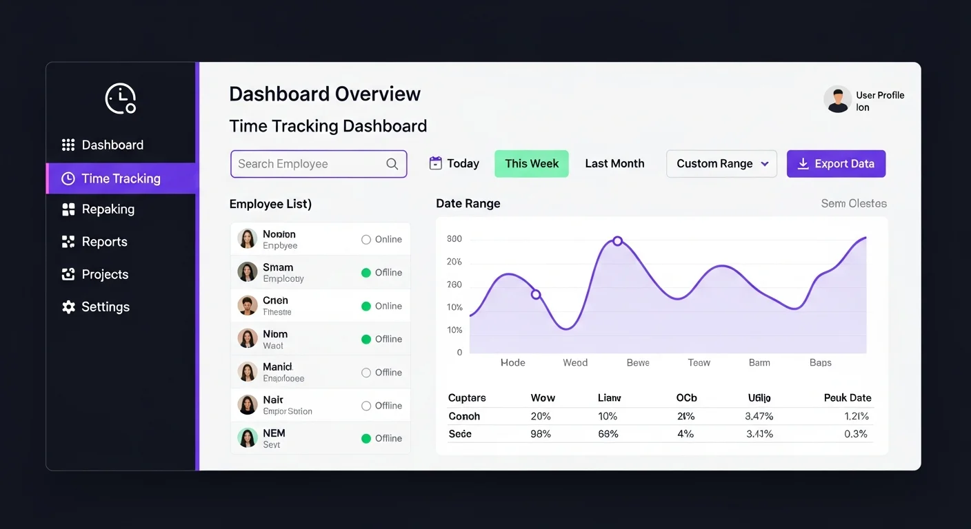 DigiLog Dashboard Vorschau